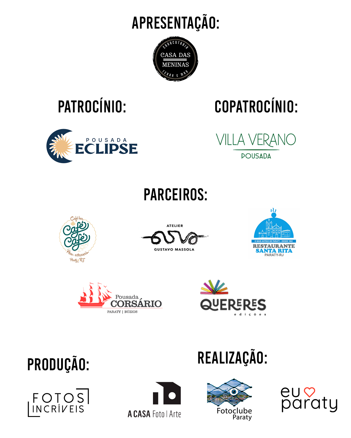 Marcas dos apoiadores e parceiros do FocoOFF 2024