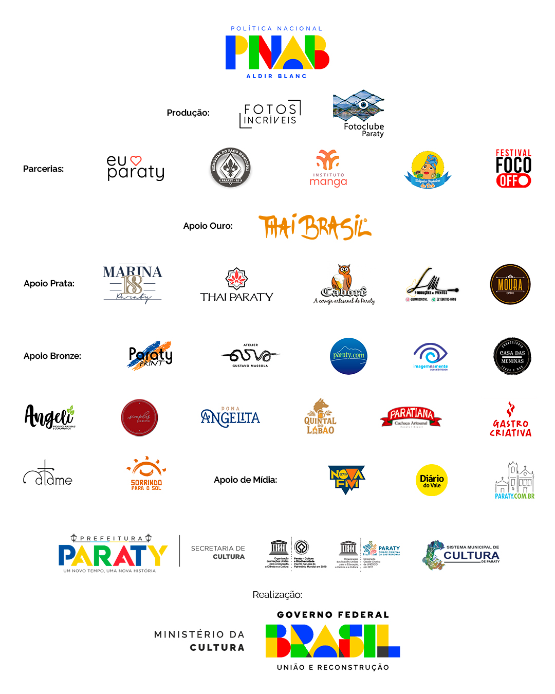Marcas dos apoiadores e parceiros do FocoOFF 2025